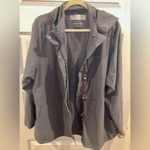 Women’s WonderWink Renew Gray Utility/Scrub Jacket Size 1X